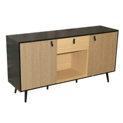 URBAN LIVING Sideboards>Buffé bas - - Arsenal - Läderhandtag - Skandinavisk och modern stil - Träutseende