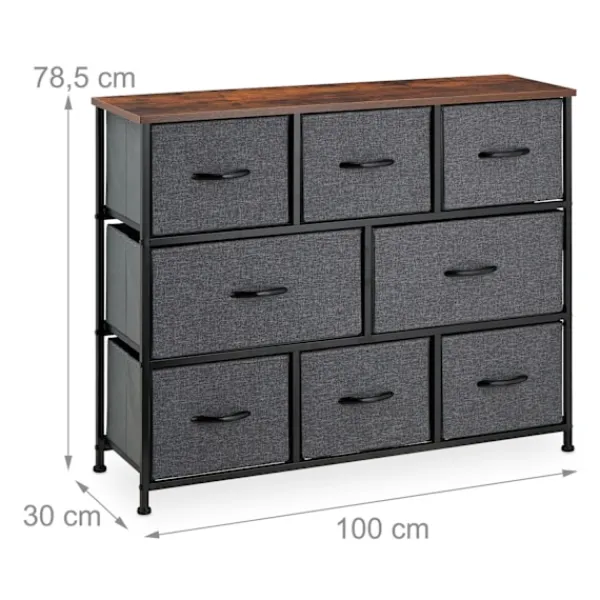 B2X Byråer>Byrå med 8 lådor