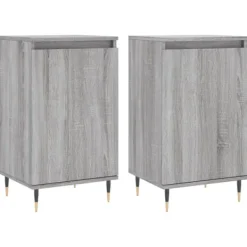 vidaXL Byråer>Byråer 2 st grå sonoma 40x35x70 cm konstruerat trä