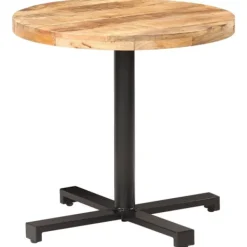 vidaXL Matbord>Cafébord runt Ø80x75 cm grovt mangoträ