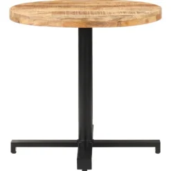 vidaXL Matbord>Cafébord runt Ø80x75 cm grovt mangoträ
