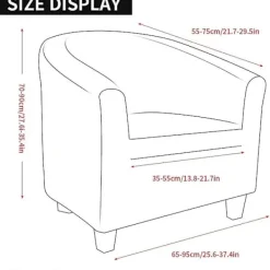 Soffor>Chesterfield Lastique Stretchfåtölj i sammet, stretchfåtölj i sammet, tvättbar, skyddande fåtöljöverdrag Tullsta