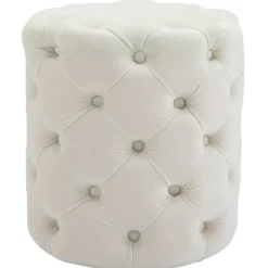 BellaFurn Pallar>Chesterfield Velvet fotväv - fotpall - lätt att rengöra