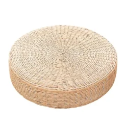 unbranded Sittpuffar>45cm Yogamattor Rund Puff Golvkudde Kudde Halm Meditation Förtjockning Mjuk Yoga Utrustning