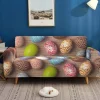 Soffor>Colorful Pattern Sofa Cover Super Strong Elastic Dust-proof Sofa Cover 1-Seater