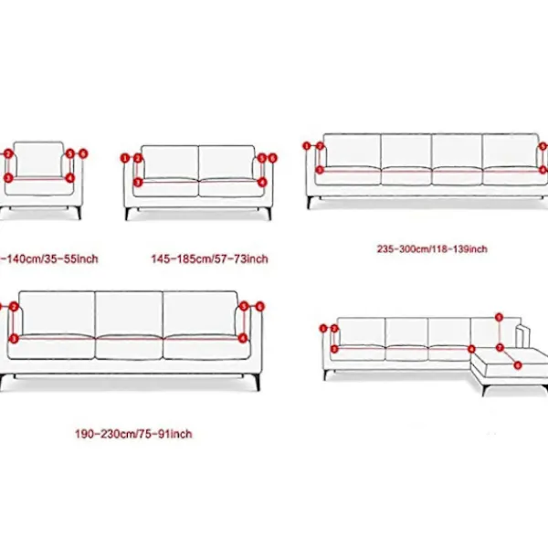 Soffor>Colorful Pattern Sofa Cover Super Strong Elastic Dust-proof Sofa Cover 1-Seater