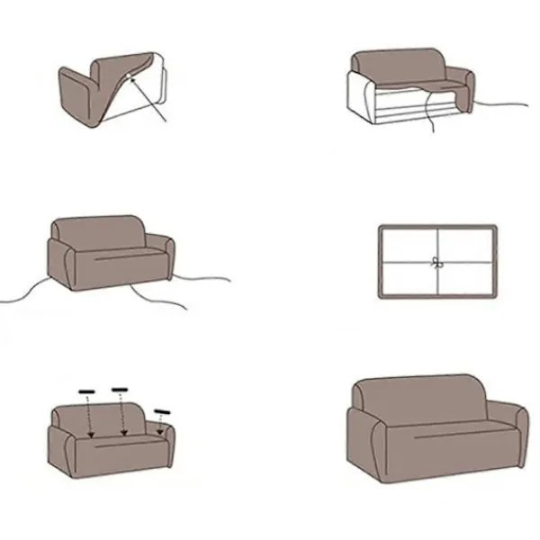 Soffor>Colorful Pattern Sofa Cover Super Strong Elastic Dust-proof Sofa Cover 1-Seater