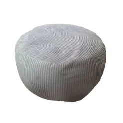 Northix Sittpuffar>Corduroy Puff – Rund Golvkudde, Mjuk & Mångsidig