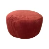 Northix Sittpuffar>Corduroy Puff – Rund Golvkudde, Boho-stil