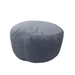 Northix Sittpuffar>Corduroy Puff – Rund Golvkudde, Mjuk & Mångsidig