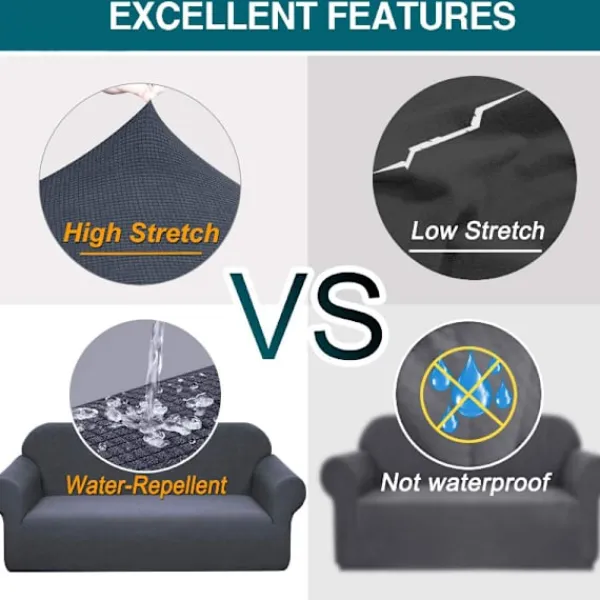 Soffor>Corn Grain Wrap Soffa Överdrag Husdjursskydd Fläckbeständig S