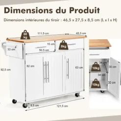 COSTWAY Köksö><noscript><img width=