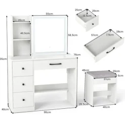 COSTWAY Sminkbord><noscript><img width=