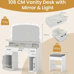 COSTWAY Sminkbord><noscript><img width=