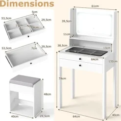 COSTWAY Sminkbord><noscript><img width=