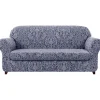 ATELA Soffor>Cover Cover 2 delar jacquard damast överdrag för 2 kuddar Stretch soffa Möbelskydd Stolöverdrag för vardagsrum barn, husdjur (Med