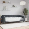 vidaXL Soffor>Dagbädd mörkgrå 100x200 cm sammet