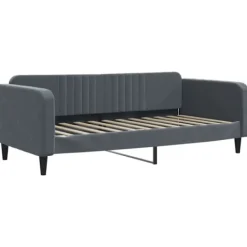 vidaXL Soffor>Dagbädd mörkgrå 100x200 cm sammet