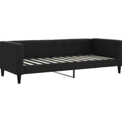 vidaXL Soffor>Dagbädd svart 80x200 cm tyg