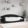 vidaXL Soffor>Dagbädd svart 90x200 cm tyg