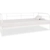 vidaXL Soffor>Dagbädd utan madrass vit metall 90x200 cm