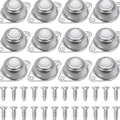 Balkongmöbler>12-delars set med kulöverföringshjul med nylon- och rostfria stålrullar Kompatibel med möbler och skjutvagnar