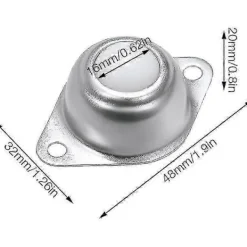 Balkongmöbler>12-delars set med kulöverföringshjul med nylon- och rostfria stålrullar Kompatibel med möbler och skjutvagnar
