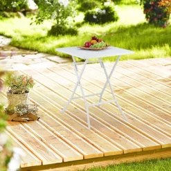 B2X Balkongmöbler>3-delat balkongmöbelset i trälook