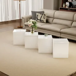 Soffbord>DIY soffbord med högglansbord - Individuellt kombinerat sidobord i modern design