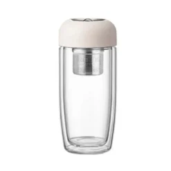 Soffbord>Dubbel Förtjockad Anti-Skållnings Glas Koppar Kontor Magnetisk Te Separation Te Behållare Design Vattentät Läckagesäker Kopp 400mL, A