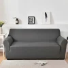 Soffor>Elastiskt sofföverdrag i enfärgad design, allomfattande halkfritt soffskydd i europeiskt tyg, 145-185 cm