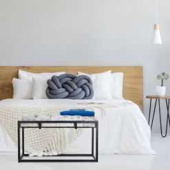 B2X Balkongmöbler>Elegant bänk med sammetsklädsel