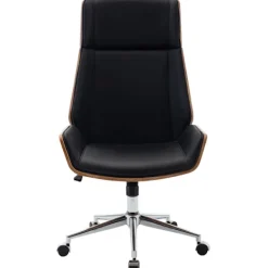 BellaFurn Kontorsmöbler>Elegant kontorsstol - Ergonomisk kontorsstol - faux läderklädsel, höjdjusterbar