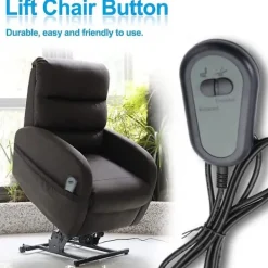 Fåtöljer>Elektrisk fjärrkontroll för vilstol Abs 2 knappar manuell kontroll för vilstol soffa elektrisk lyftstol säng avslappningsmassagebord