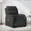 vidaXL Fåtöljer>Elektrisk massagefåtölj med uppresningshjälp svart tyg