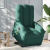 vidaXL Fåtöljer>Elektrisk massagefåtölj med uppresningshjälp mörkgrön tyg