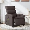 vidaXL Fåtöljer>Elektrisk massagefåtölj mörkbrun tyg