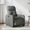 vidaXL Fåtöljer>Elektrisk massagefåtölj mörkgrå tyg