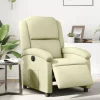 vidaXL Fåtöljer>Elektrisk reclinerfåtölj gräddvit äkta läder