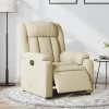 vidaXL Fåtöljer>Elektrisk reclinerfåtölj gräddvit tyg