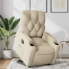 vidaXL Fåtöljer>Elektrisk reclinerfåtölj med uppresningshjälp gräddvit tyg