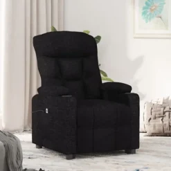vidaXL Fåtöljer>Elektrisk reclinerfåtölj svart tyg