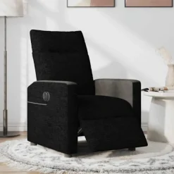 vidaXL Fåtöljer>Elektrisk reclinerfåtölj svart tyg