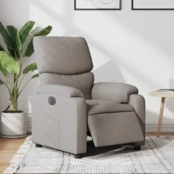 vidaXL Fåtöljer>Elektrisk reclinerfåtölj taupe tyg