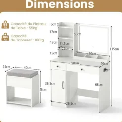 COSTWAY Sminkbord><noscript><img width=