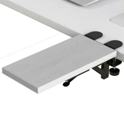 Kontorsmöbler>Ergonomisk skrivbordsförlängare, 30x15 cm, stansfri (vit)
