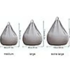 Sittsäckar>Extra Stor Bönpåse Stol Soffa Överdrag Lat Lounger För Vuxna Barn Inomhus 90 * 110cm