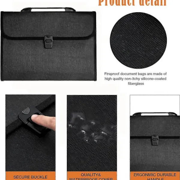 Kontorsmöbler>12-facks A4-filsorterare, Organizer med lock, expanderbar filsorterare, laminerad ficka för kontor, skola eller hem.