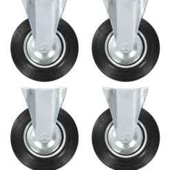 vidaXL Balkongmöbler>Fasta hjul 4 st 200 mm