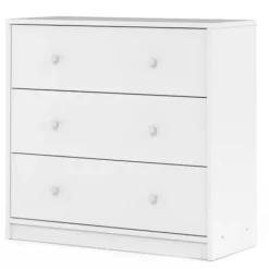 AUCUNE Byråer>FINLANDEK TYYLIKÄS sovrumsbyrå modern stil vit inredning - L 72 cm